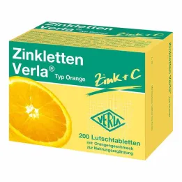 Zinkletten Verla Orange lozenges, 200 pcs