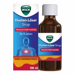 WICK Cough reliever syrup with honey flavor 200mg /15ml, 180 ml