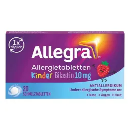 Allegra allergy tablets children 10 mg melting tablets, 20 pcs