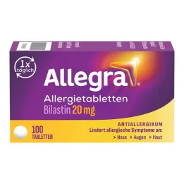 Allegra allergy tablets 20 mg tablets, 100 pcs