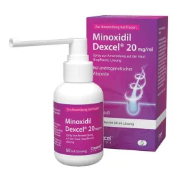 Minoxidil Dexcel 20 mg / ml spray for use on the scalp, 60 ml