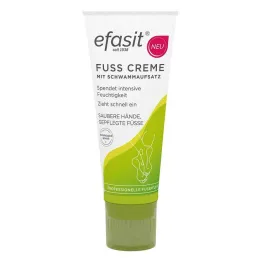 Efasit foot cream with sponge attachment, 75 ml