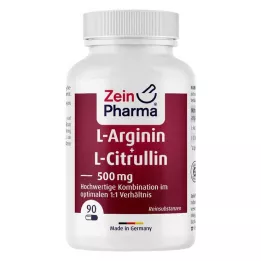 L-ARGININ &amp; L-CITRULLIN 500 mg capsules, 90 pcs