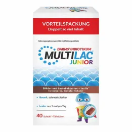 Multilac Synbiotic Junior tablets, 40 pcs