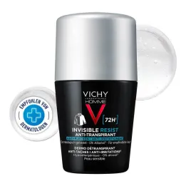 Vichy Homme Deo Roll-on 72h anti-stains, 50 ml