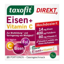 Taxofit Iron + Vitamin C Direct Granules, 20 pcs
