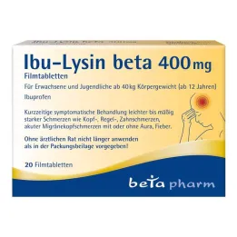 Ibu-Lysine beta 400 mg film-coated tablets, 20 pcs