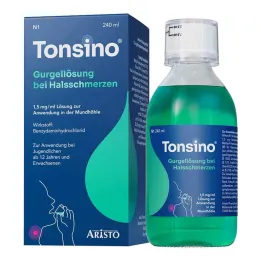 Tonsino gargle solution for sore throats, 240 ml