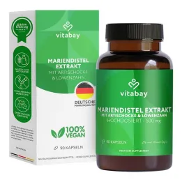 Milk thistle complex artichoke + dandelion capsules, 90 pieces