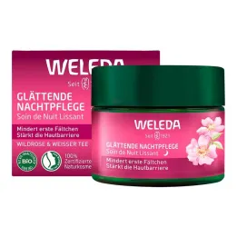 Weleda smoothing night care wild rose &amp; white tea, 40 ml