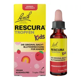 Bach flowers original Rescura Kids drops strawberry alcohol-free, 10 ml