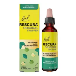 Bach flowers original Rescura drops alcohol-free apple mint, 20 ml