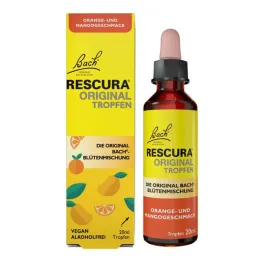 Bach Flowers Original Rescura drops alcohol-free Orange Mango, 20 ml