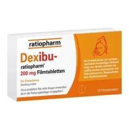 Dexibu-ratiopharm 200 mg film-coated tablets, 10 pcs