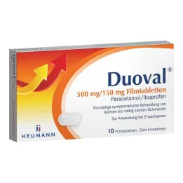 Duoval 500 mg / 150 mg film-coated tablets, 10 pcs