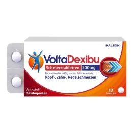 VoltaDexibu painkillers 200 mg film-coated tablets, 10 pcs
