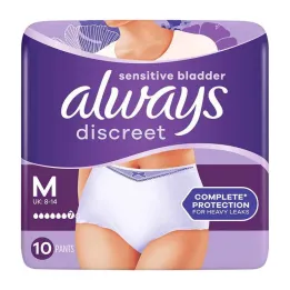 Always discreet incontinence pants plus M, 10 pcs