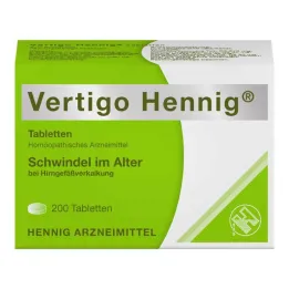 Vertigo Hennig tablets, 200 pcs