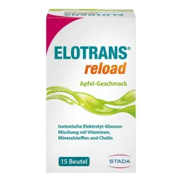 Elotrans reload electrolyte powder apple bag, 15X7.45 g