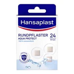 Hansaplast Aqua Protect round plaster, 24 pieces