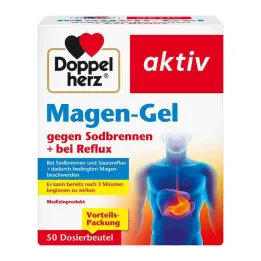 DOPPELHERZ Stomach gel for heartburn and reflux, 50 x 10 ml