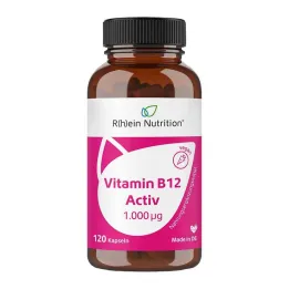 Vitamin B12 Activ 1000 µg high dose + vegan capsules, 120 pieces