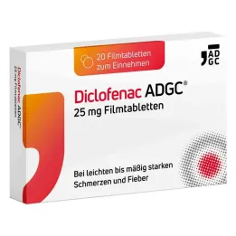 Diclofenac ADGC 25 mg film-coated tablets, 20 pcs