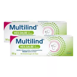 MULTILIND Healing ointment with nystatin and zinc oxide, 2X50 g