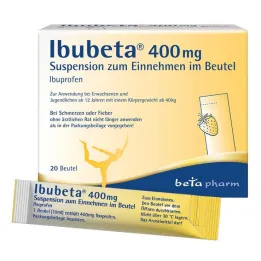 Ibubeta 400 mg oral suspension in a sachet, 20 pcs