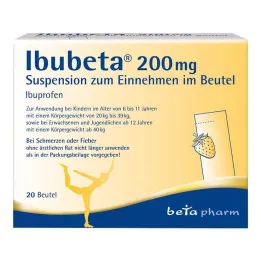 Ibubeta 200 mg oral suspension in a sachet, 20 pcs