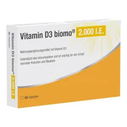 Vitamin D3 Biomo 2,000 IU tablets, 60 pcs