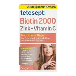 Tetesept Biotin 2000 film-coated tablets, 30 pcs