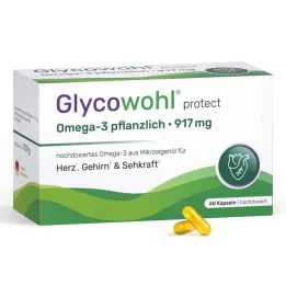 Glycowohl Omega-3 capsules 917 mg vegan + DHA + EPA + DPA (60 pieces)