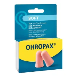 Ohropax soft foam in-ear plugs, 10 pieces