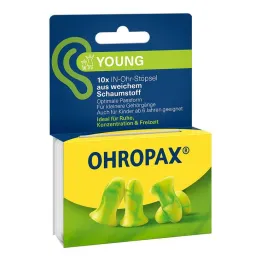 Ohropax Young foam in-ear plugs, 10 pcs