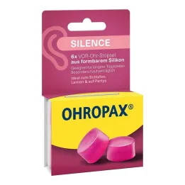 Ohropax Silence silicone in-ear plugs, 6 pieces