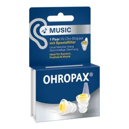 Ohropax Music filter plugs in-ear, 2 pieces