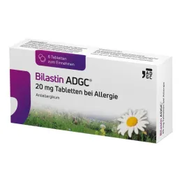 Bilastin ADGC 20 mg tablets for allergies, 6 pcs