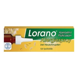 Lorano Azelastine / Fluticasone allergy spray for hay fever, 23 g