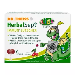 DR.THEISS HerbalSept Immun Lollipops Kids D NEM 6 pcs candies, 6 pcs
