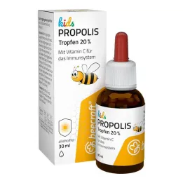Beecraft Kids Propolis organic drops 20% plus vitamin C, 30 ml
