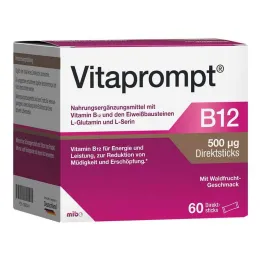 Vitaprompt B12 500 µg direct sticks, 60 pcs