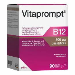 Vitaprompt B12 500 µg direct sticks, 90 pcs
