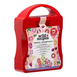 Wild Stripes Travel Essentials First Aid Kit, 21 pcs