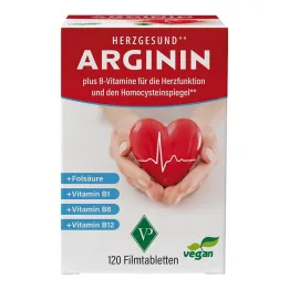Arginine Heart Healthy + Vitamin B1 + B6 + B12 + Folic Acid Film Tab., 120 pcs
