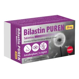 Bilastin Puren 20 mg tablets, 50 pcs