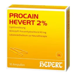 Procaine Hevert 2% solution for injection ampoules, 10x2 ml