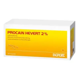 Procaine Hevert 2% solution for injection ampoules, 100x2 ml