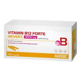 Vitamin B12 Forte Hevert 3000 µg solution for injection ampoule, 100x2 ml