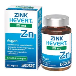 Zinc Hevert 25 mg capsules, 100 pcs